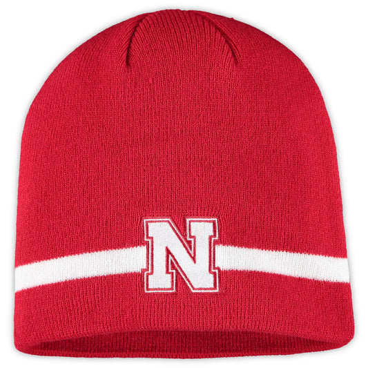 Men's adidas Scarlet Nebraska Huskers Sideline Coaches Knit Beanie