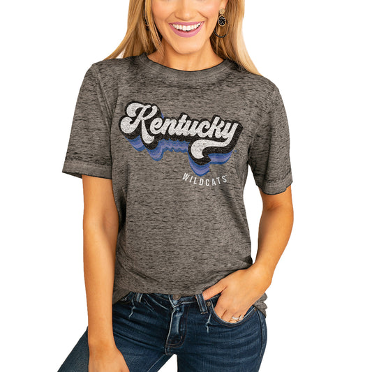 Women's Charcoal Kentucky Wildcats Vivacious Varsity Boyfriend T-Shirt