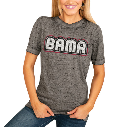 Women's Charcoal Alabama Crimson Tide It's A Win Boyfriend T-Shirt