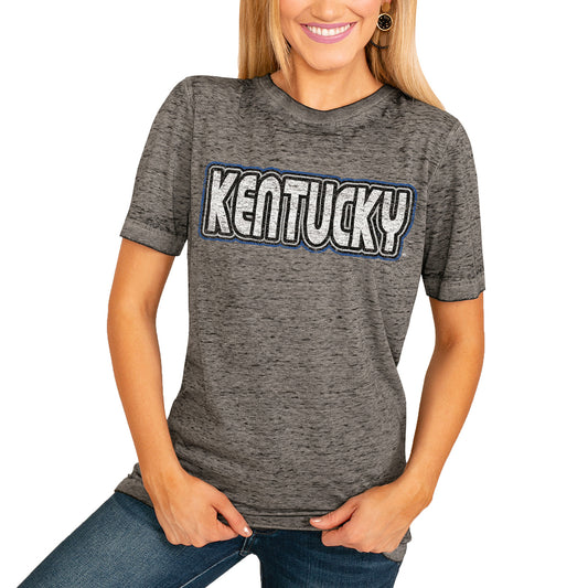 Women's Charcoal Kentucky Wildcats It's A Win Boyfriend T-Shirt