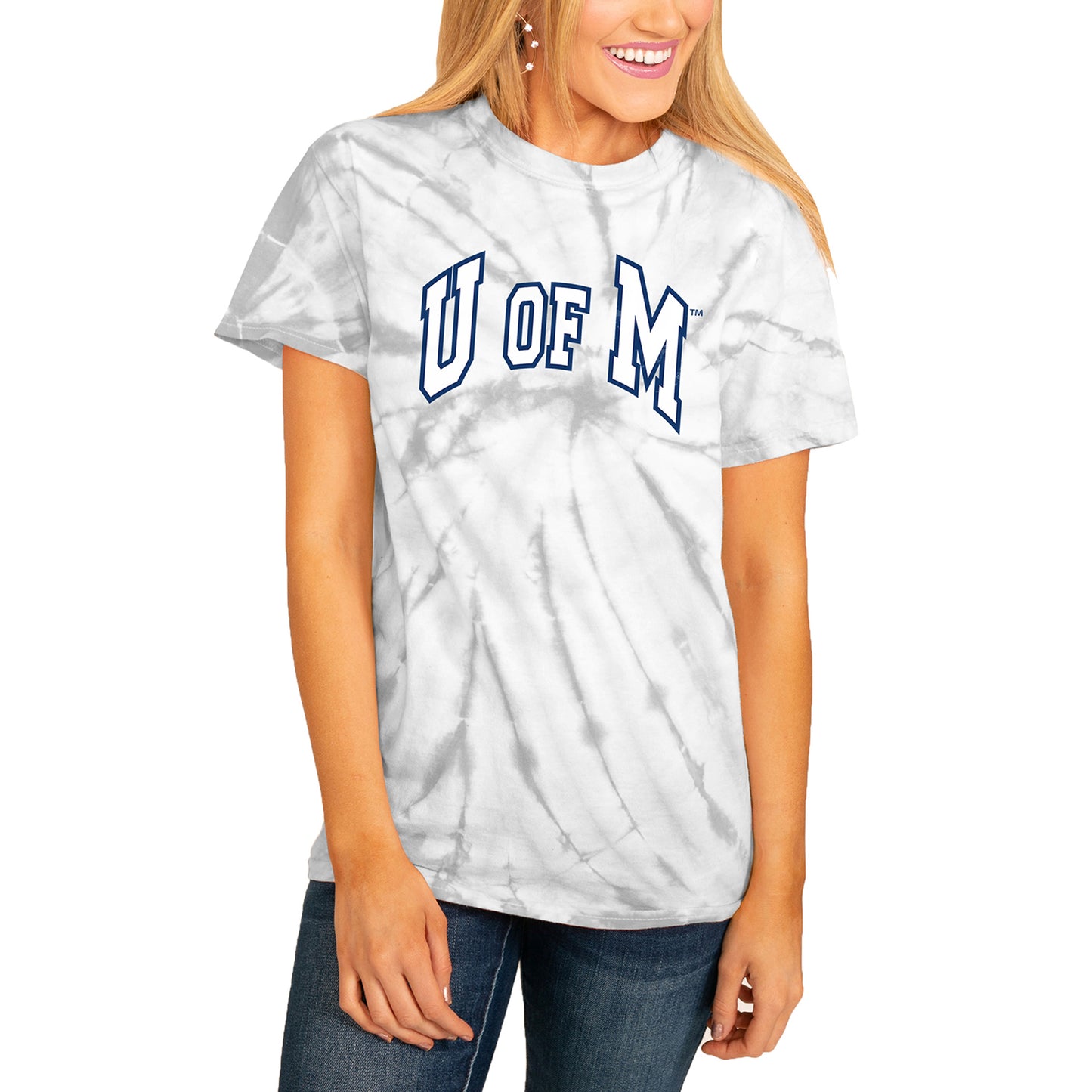 Women's White Michigan Wolverines Playing For the Home Team Spin-Dye T-Shirt