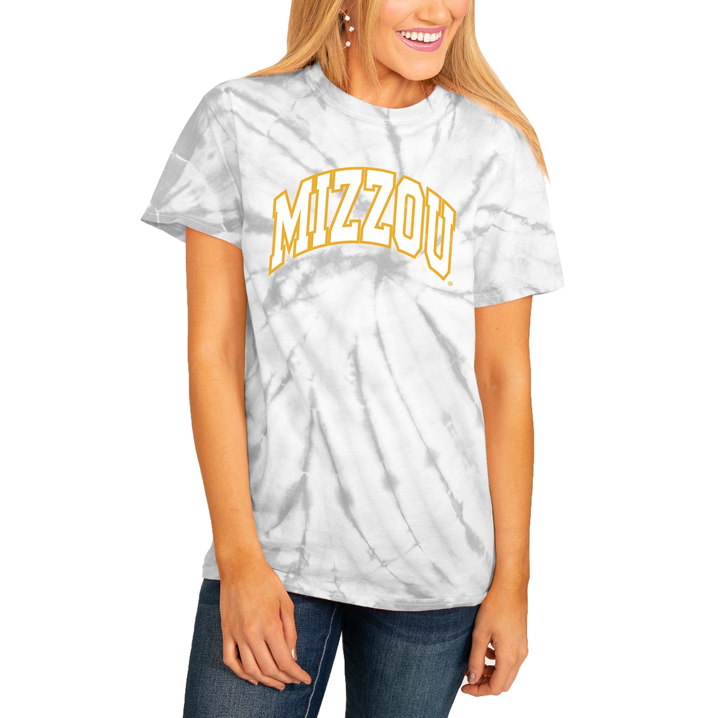 Women's White Missouri Tigers Playing For the Home Team Spin-Dye T-Shirt