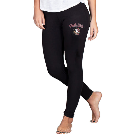 Women's Concepts Sport Black Florida State Seminoles Fraction Essential Leggings