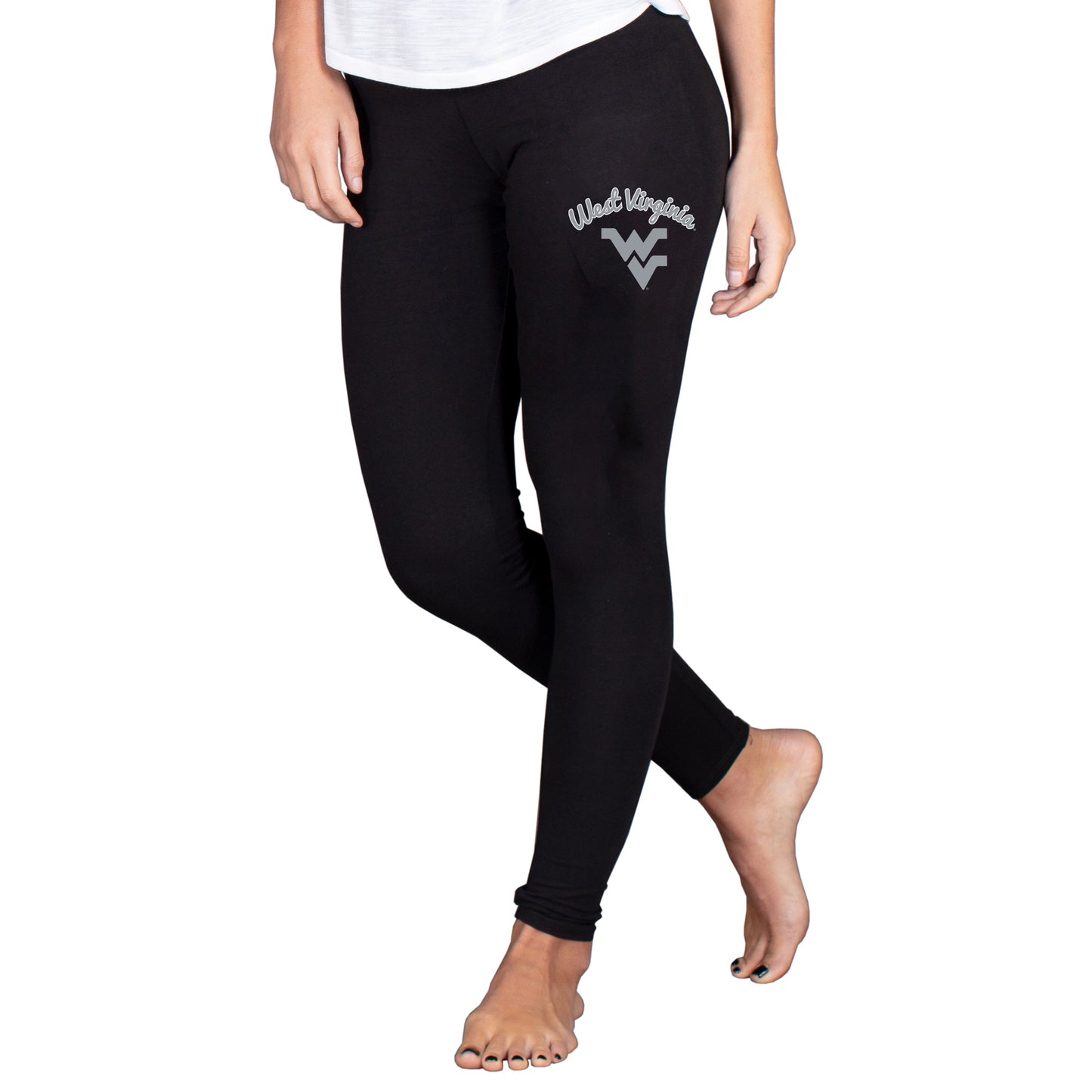 Women's Concepts Sport Black West Virginia Mountaineers Fraction Essential Leggings