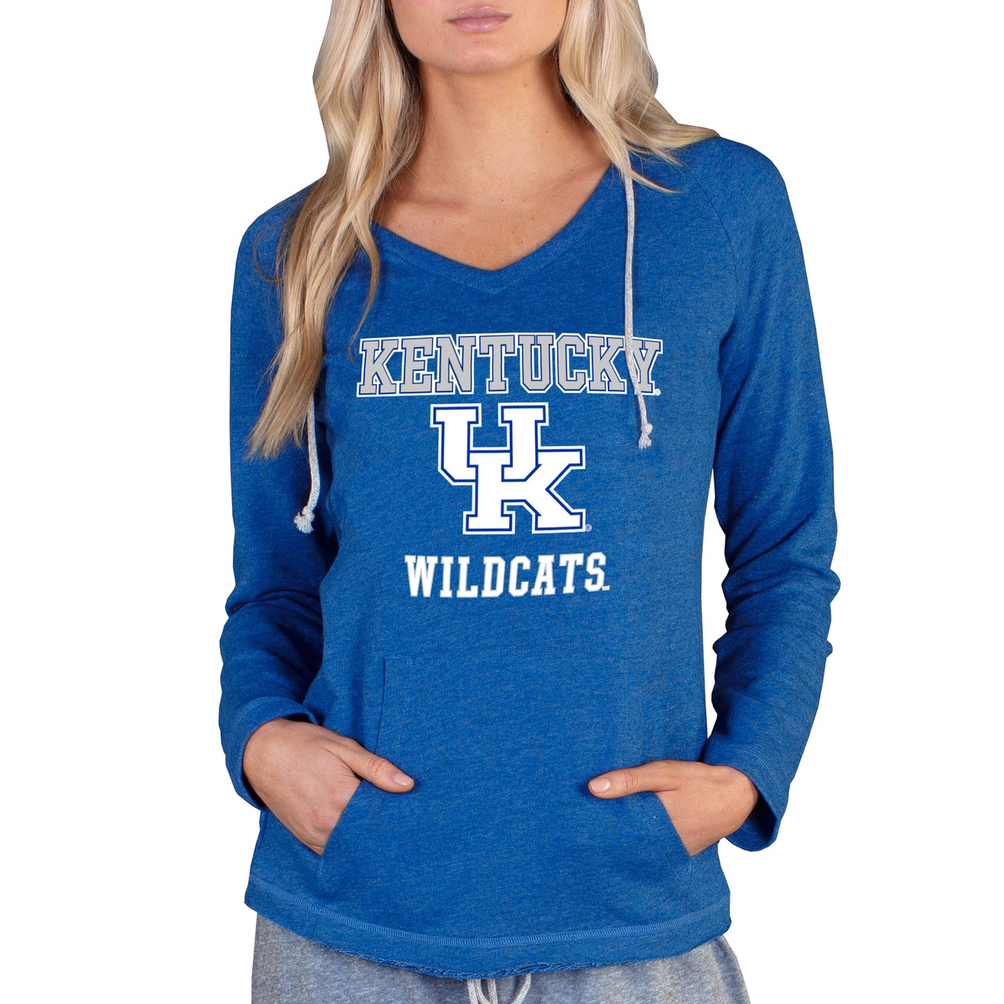 Women's Concepts Sport Royal Kentucky Wildcats Mainstream Lightweight Terry Pullover Hoodie