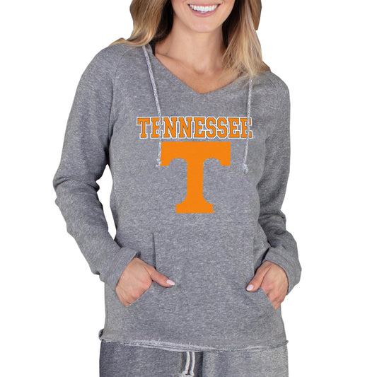 Women's Concepts Sport Gray Tennessee Volunteers Mainstream Lightweight Terry Pullover Hoodie