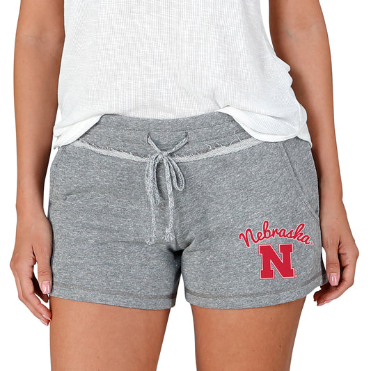 Women's Concepts Sport Gray Nebraska Huskers Mainstream Terry Shorts