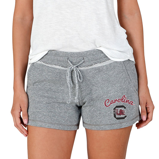 Women's Concepts Sport Gray South Carolina Gamecocks Mainstream Terry Shorts