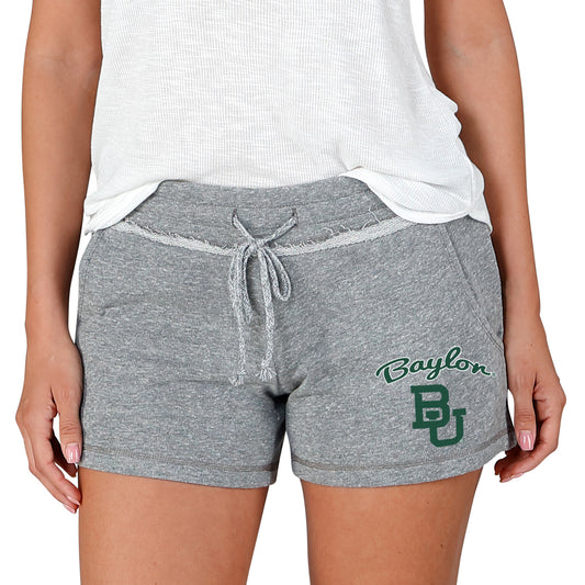 Women's Concepts Sport Gray Baylor Bears Mainstream Terry Shorts