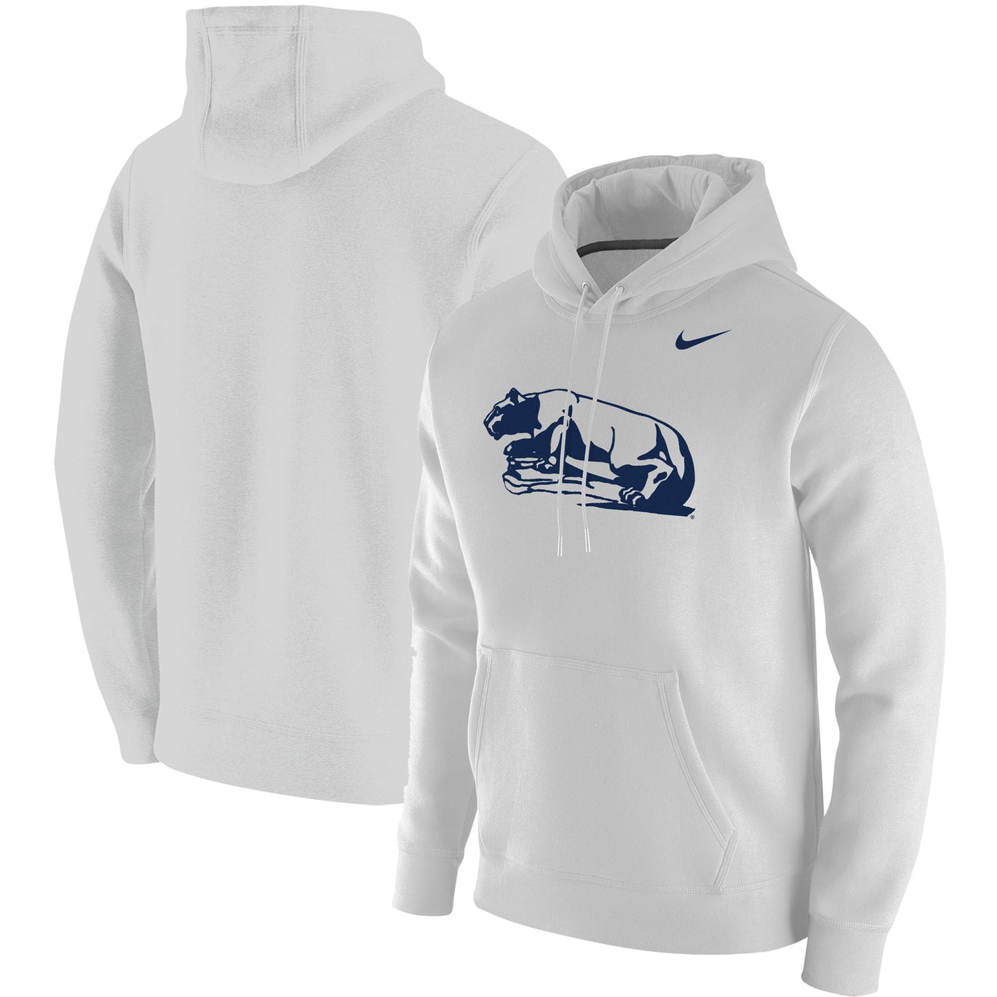 Men's Nike White Penn State Nittany Lions Vintage School Logo Pullover Hoodie