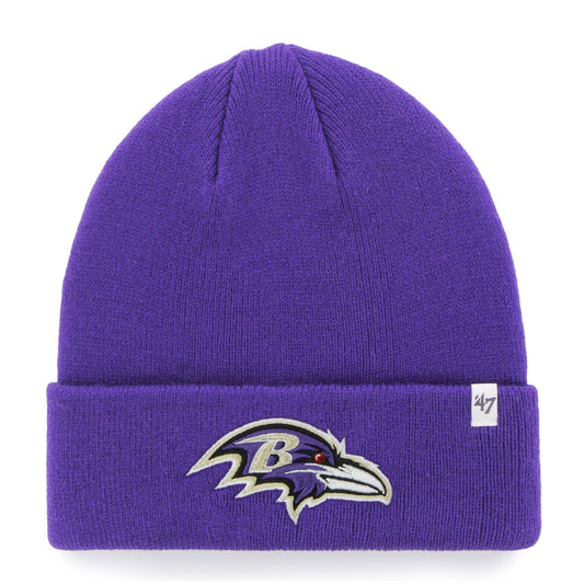 Men's '47 Purple Baltimore Ravens Secondary Basic Cuffed Knit Hat