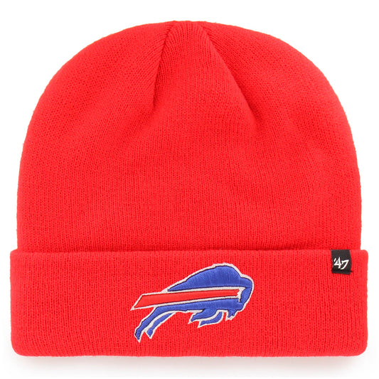 Men's '47 Red Buffalo Bills Secondary Basic Cuffed Knit Hat