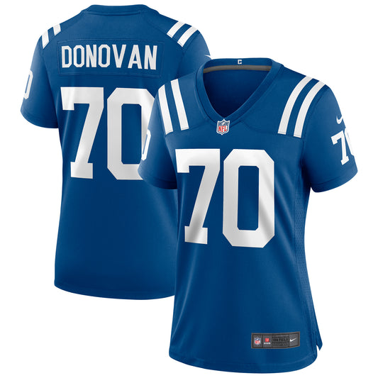 Women's Nike Art Donovan Royal Indianapolis Colts Game Retired Player Jersey