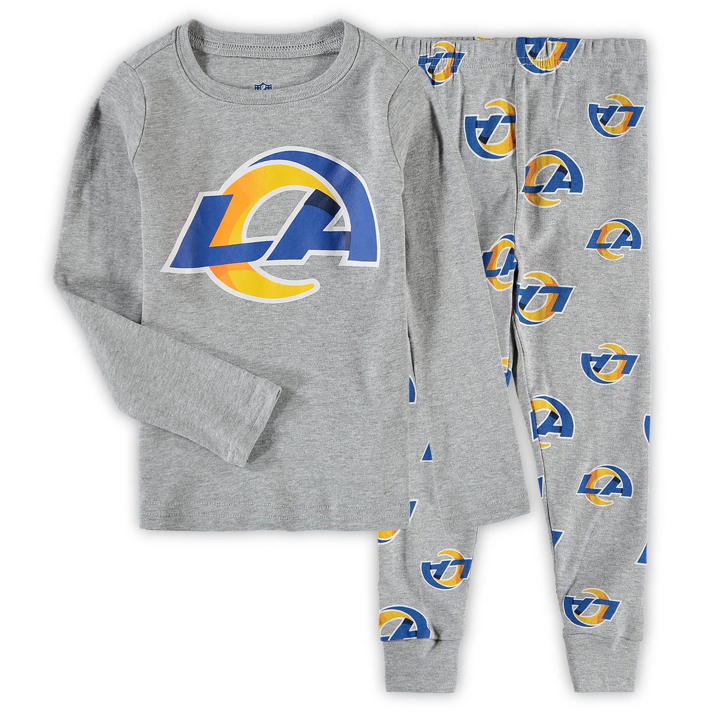 Preschool Gray Los Angeles Rams Long Sleeve T-Shirt & Pants Sleep Set