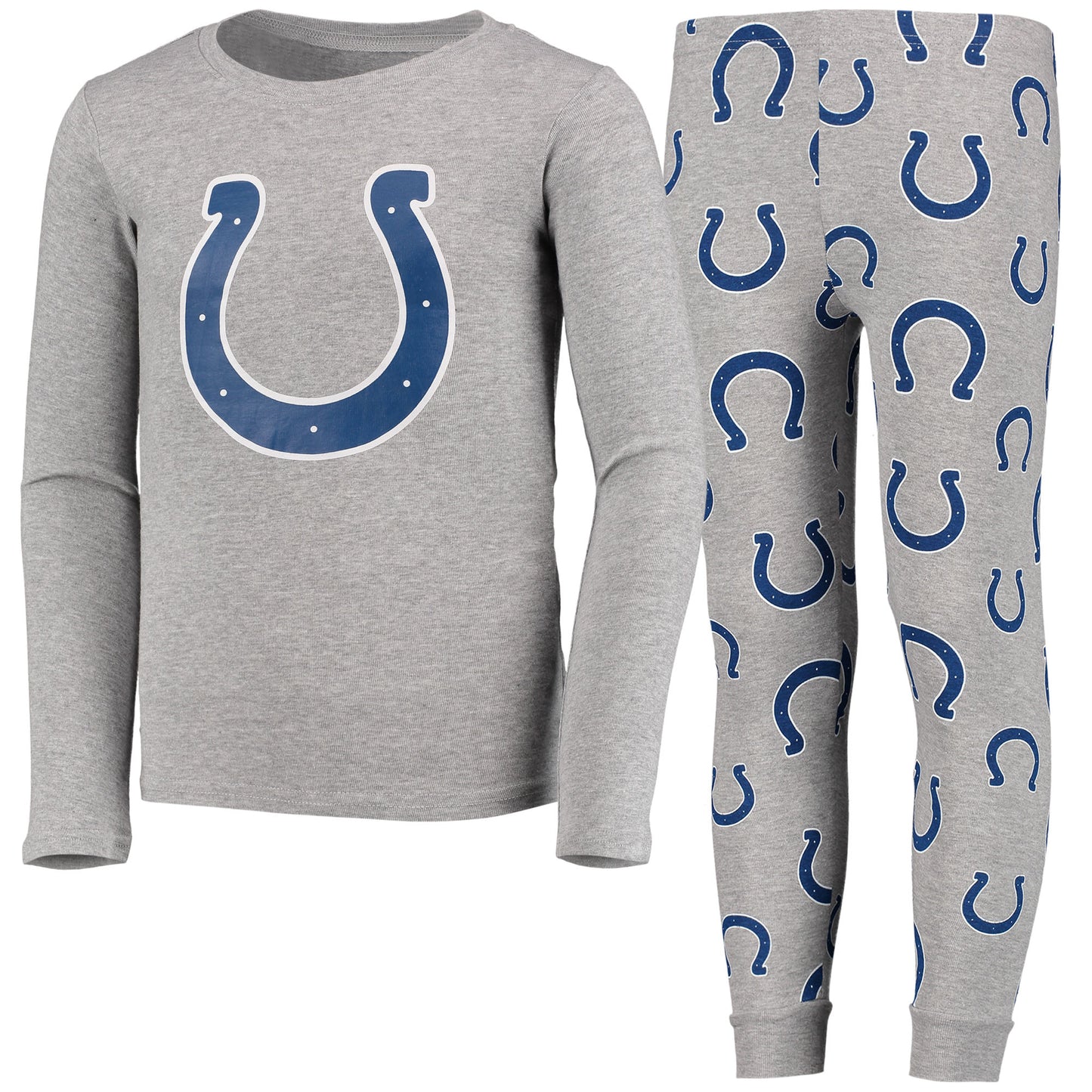 Youth Gray Indianapolis Colts Long Sleeve T-Shirt & Pants Sleep Set