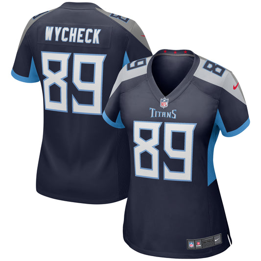 Women's Nike Frank Wycheck Navy Tennessee Titans Game Retired Player Jersey