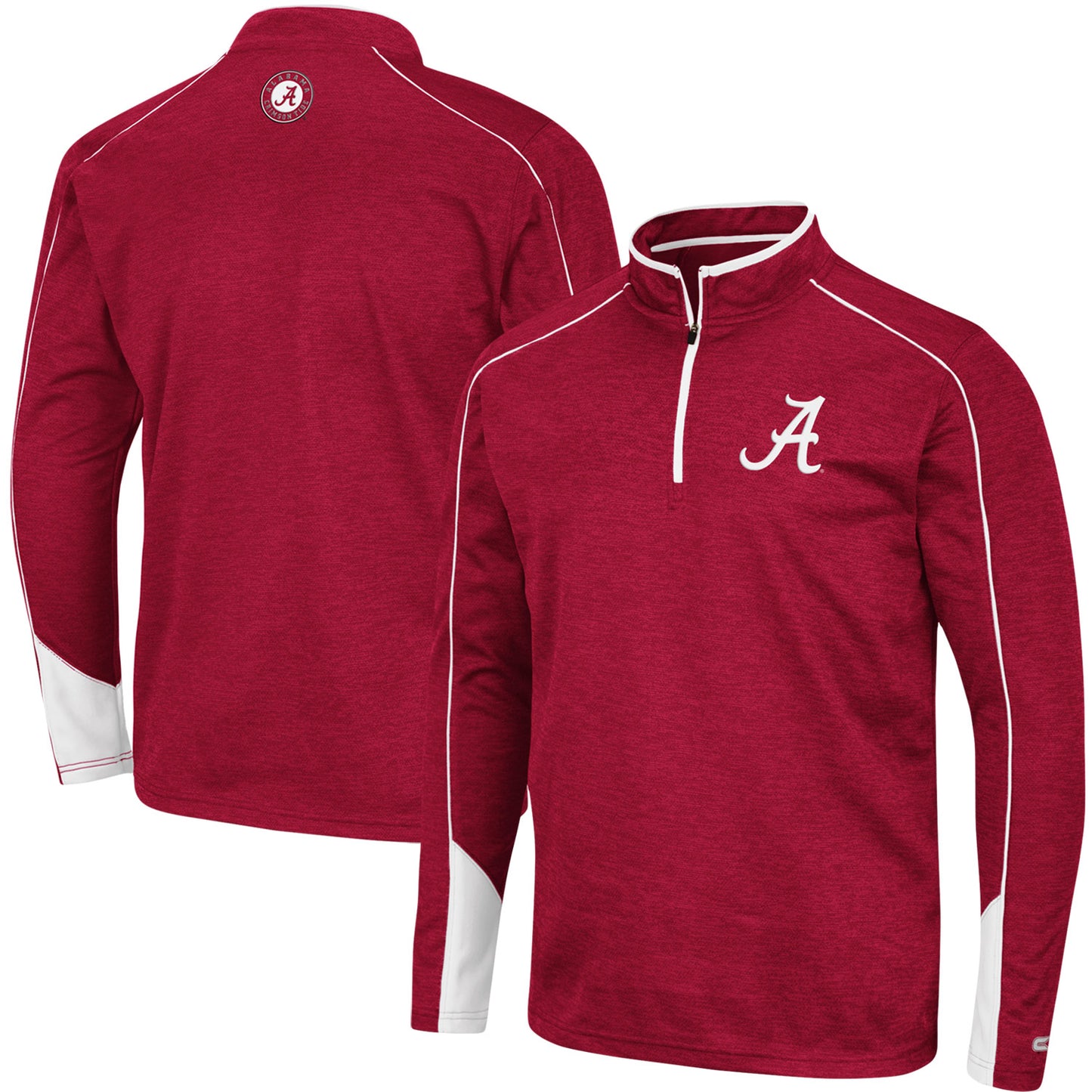 Men's Colosseum Crimson Alabama Crimson Tide Aldrin Quarter-Zip Jacket