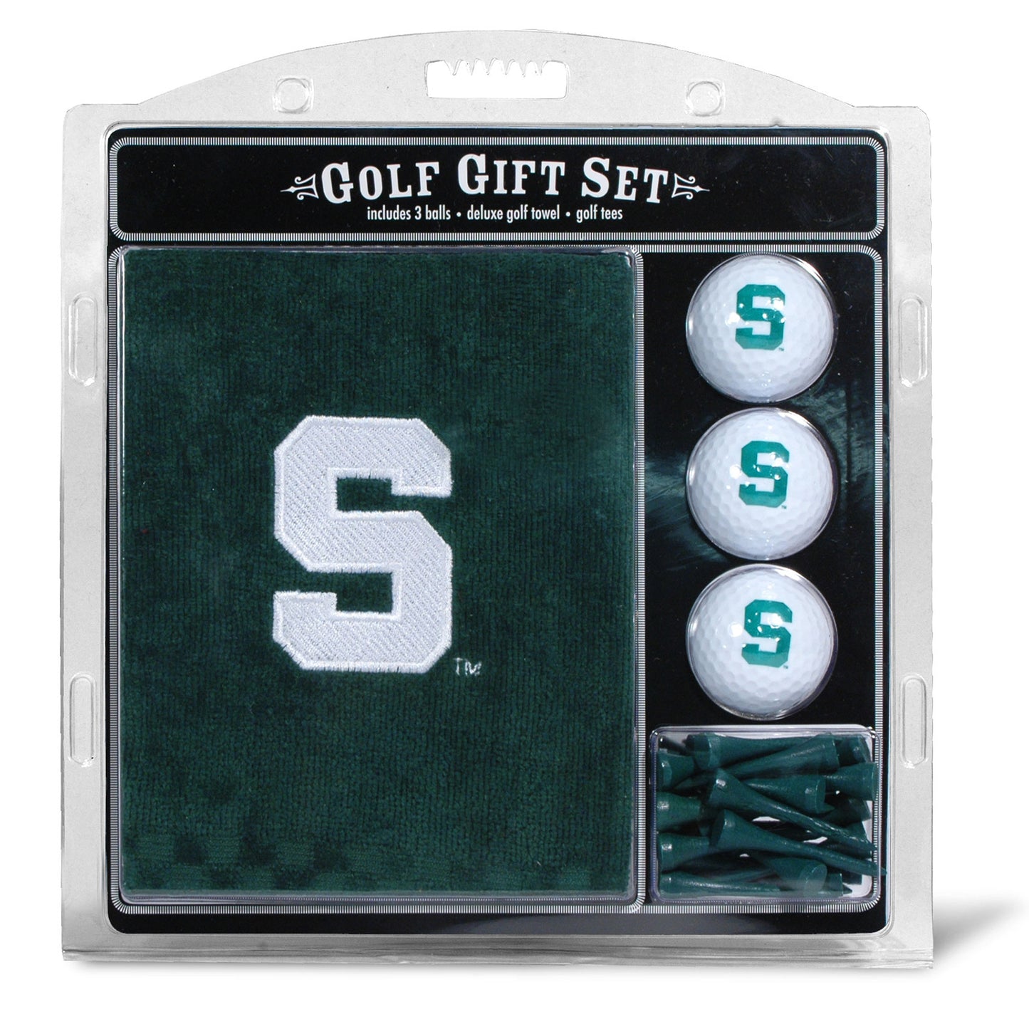 Michigan State Spartans Embroidered Golf Gift Set