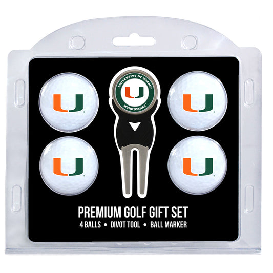 Miami Hurricanes 4-Ball Gift Set