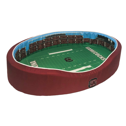 Garnet/Black South Carolina Gamecocks 38'' x 25'' x 8'' Large Stadium Oval Dog Bed