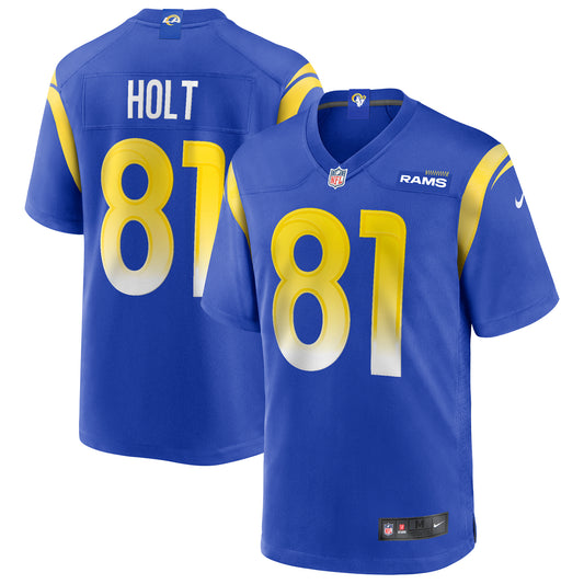 Men's Nike Torry Holt Royal Los Angeles Rams Game Retired Player Jersey