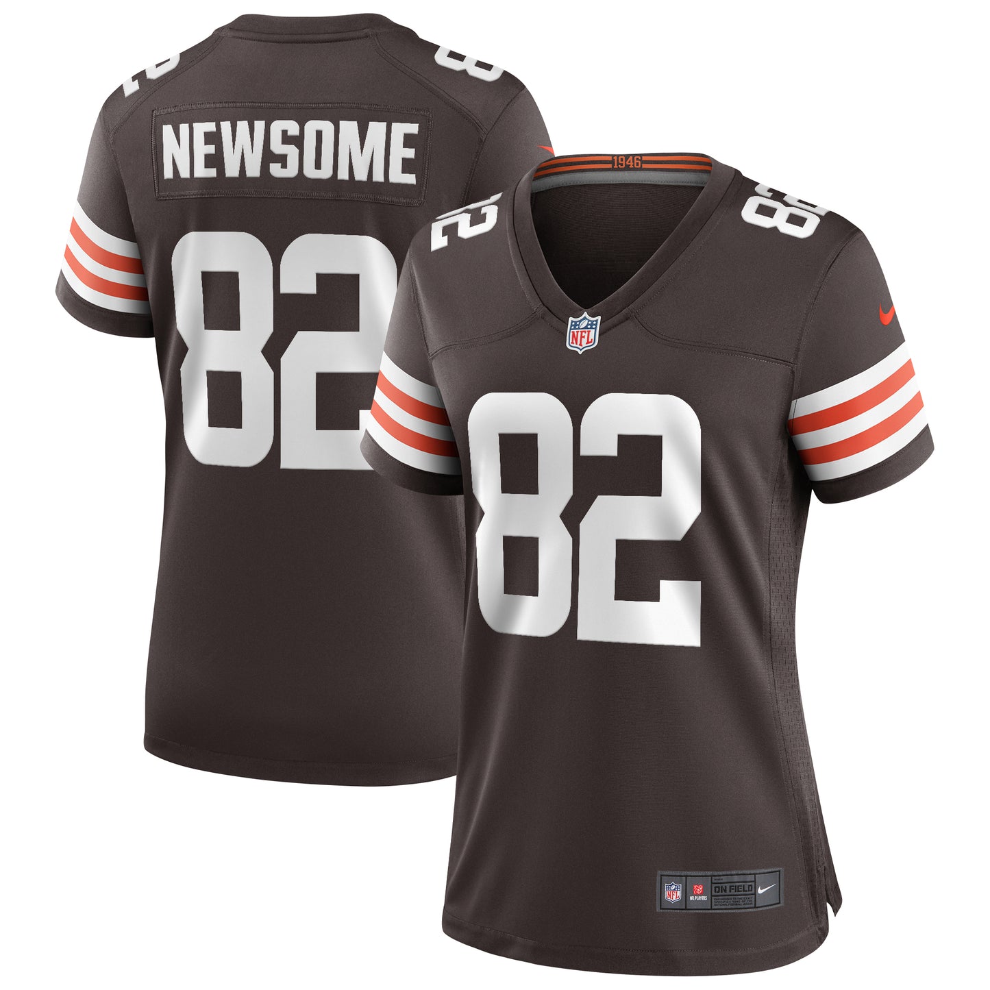 Women's Nike Ozzie Newsome Brown Cleveland Browns Game Retired Player Jersey