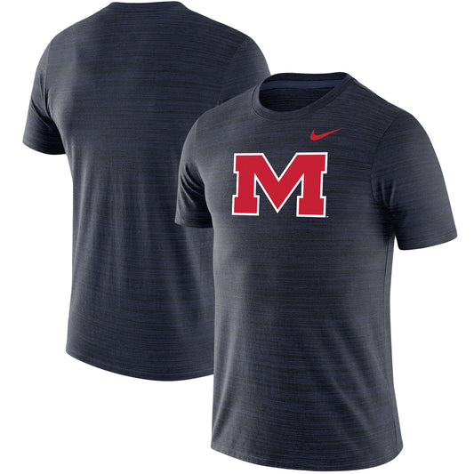 Men's Nike Navy Ole Miss Rebels Team Logo Velocity Legend Performance T-Shirt