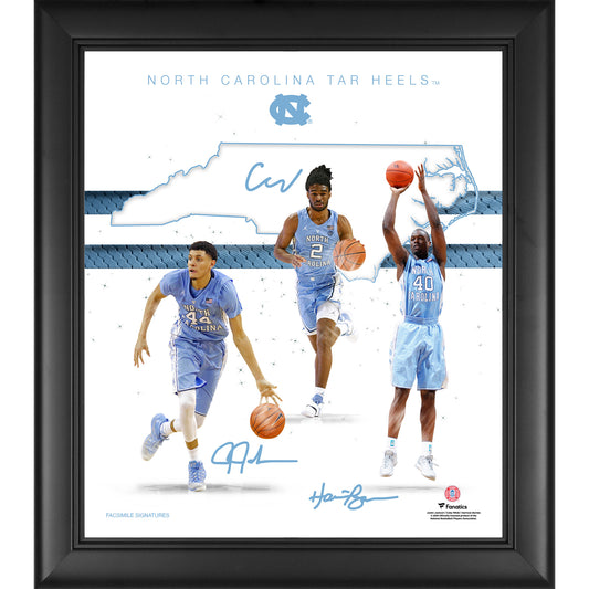 North Carolina Tar Heels Framed 15" x 17" Franchise Foundations Collage