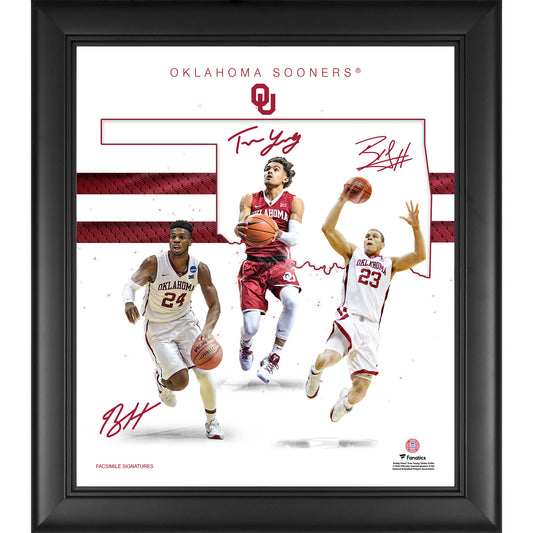 Oklahoma Sooners Framed 15" x 17" Basketball Franchise Foundations Collage