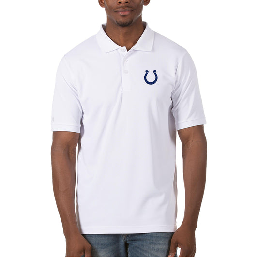 Men's Antigua White Indianapolis Colts Legacy Pique Polo