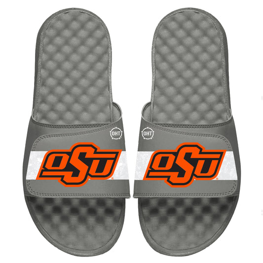 Men's ISlide Black/White Oklahoma State Cowboys OHT Military Appreciation Slide Sandals
