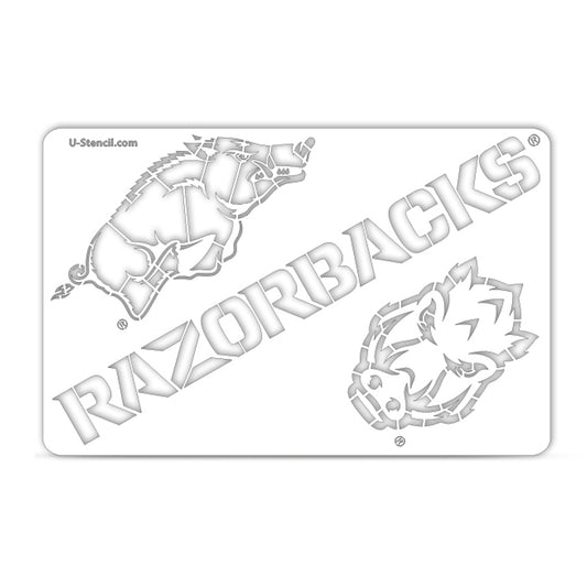 Arkansas Razorbacks Wordmark Tailgater Wordmark Stencil