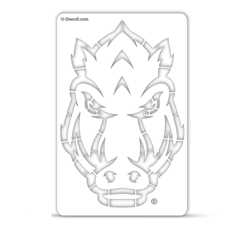Arkansas Razorbacks Secondary Logo Tailgater Mascot Stencil