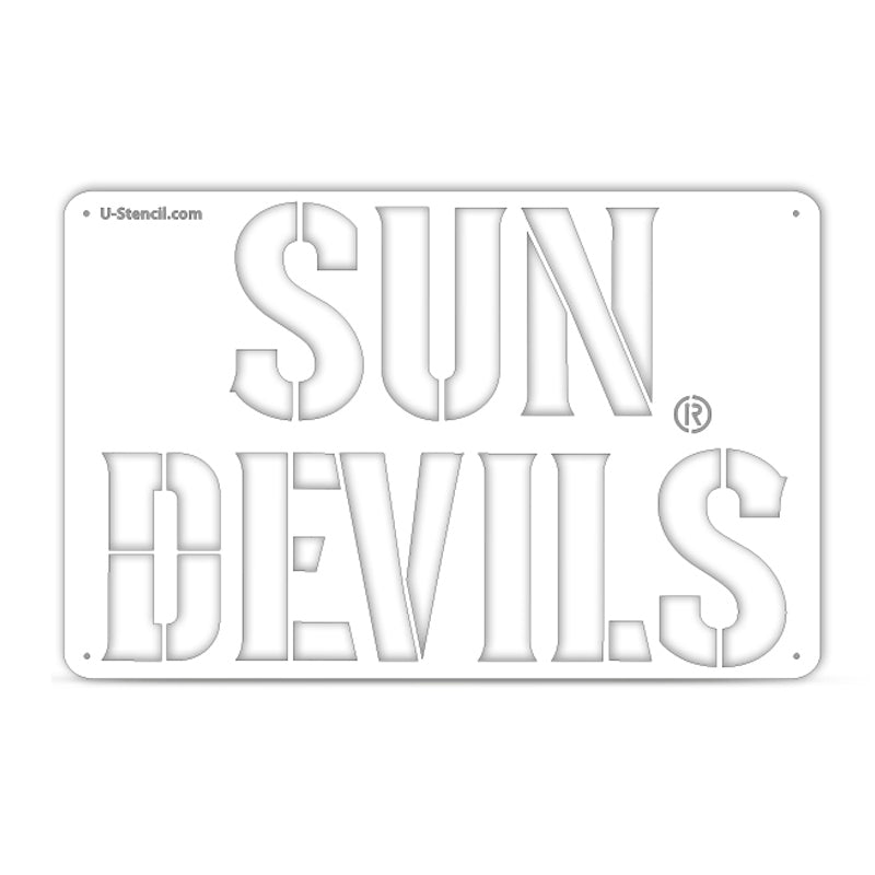 Arizona State Sun Devils Wordmark Tailgater Wordmark Stencil