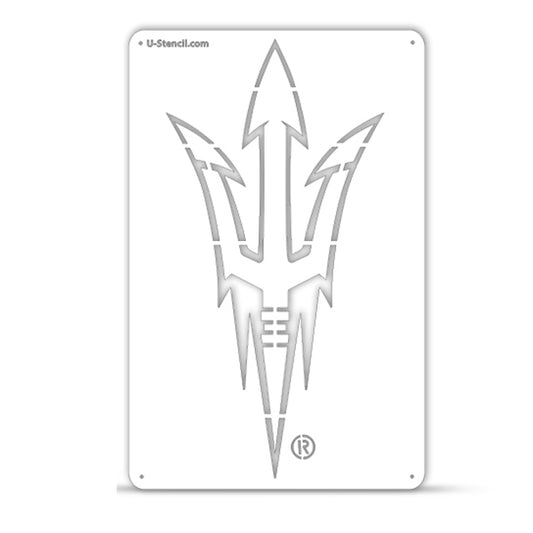 Arizona State Sun Devils Primary Logo Tailgater Logo Stencil