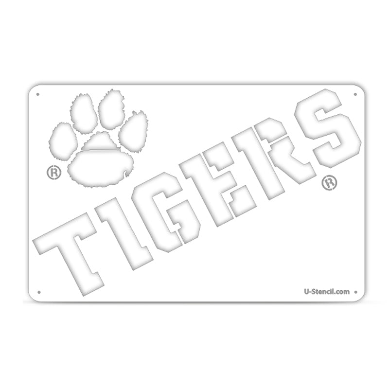 Clemson Tigers Wordmark Tailgater Stencil