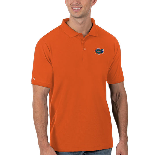 Men's Antigua Orange Florida Gators Legacy Pique Polo