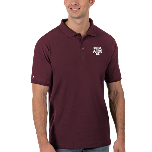 Men's Antigua Maroon Texas A&M Aggies Legacy Pique Polo