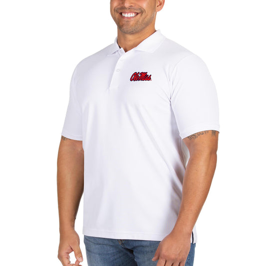 Men's Antigua White Ole Miss Rebels Big & Tall Legacy Pique Polo