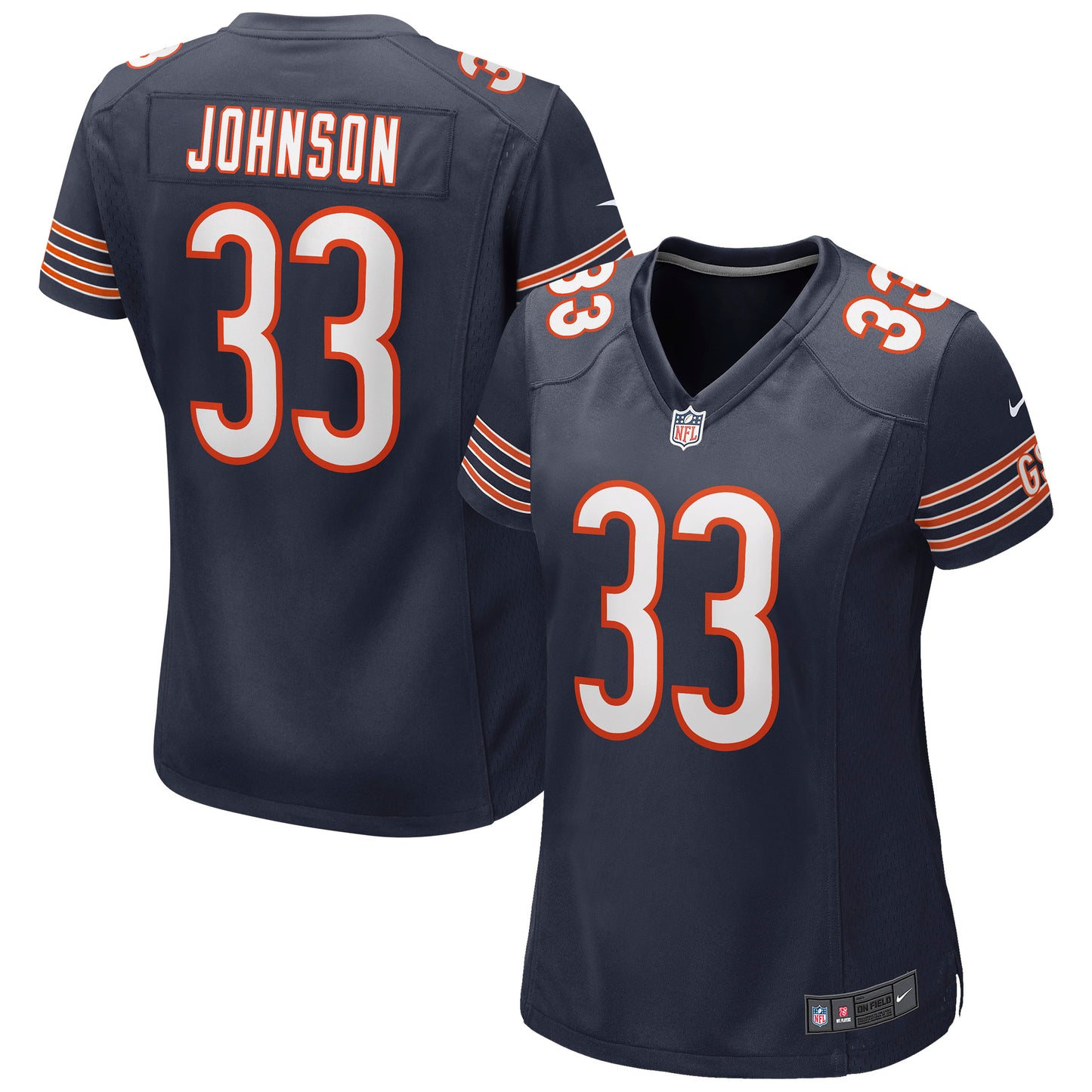 Women's Nike Jaylon Johnson Navy Chicago Bears Game Jersey