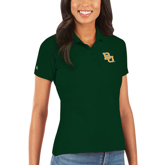 Women's Antigua Green Baylor Bears Legacy Pique Polo