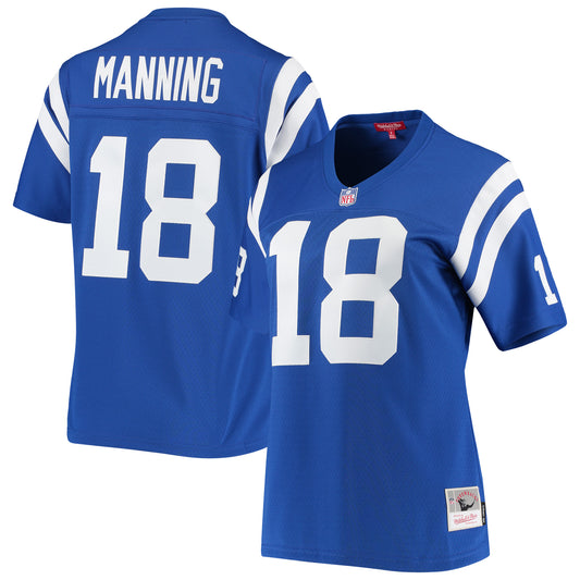 Women's Mitchell & Ness Peyton Manning Royal Indianapolis Colts 1998 Legacy Replica Jersey