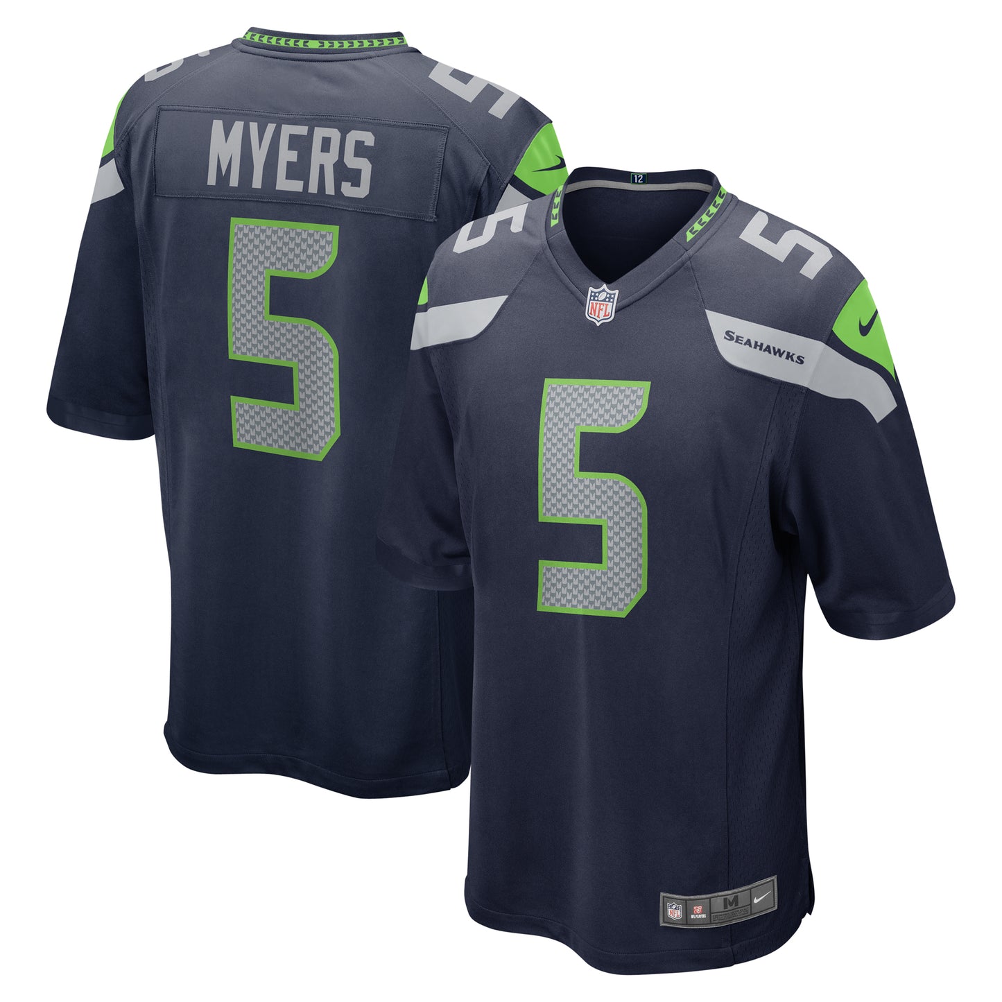 Men's Nike Jason Myers College Navy Seattle Seahawks Game Jersey