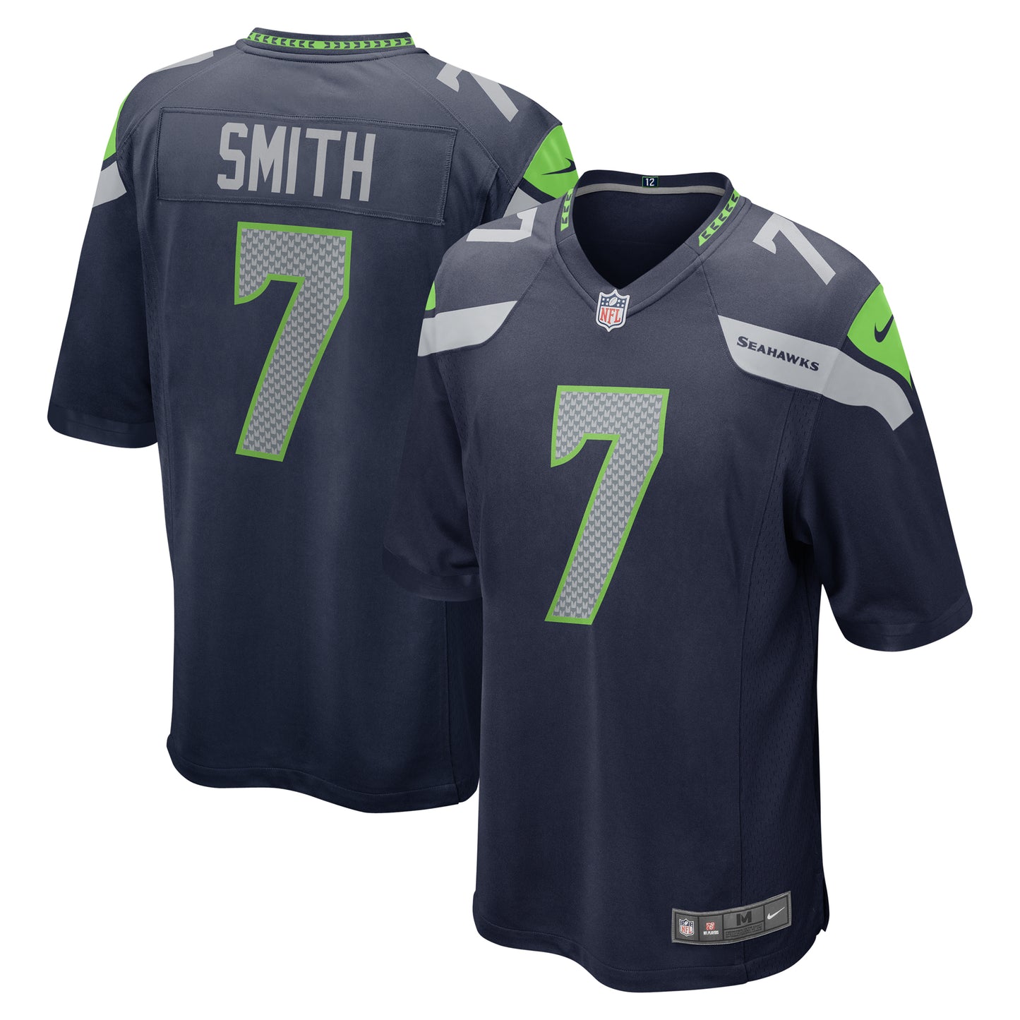 Men's Nike Geno Smith College Navy Seattle Seahawks Game Jersey