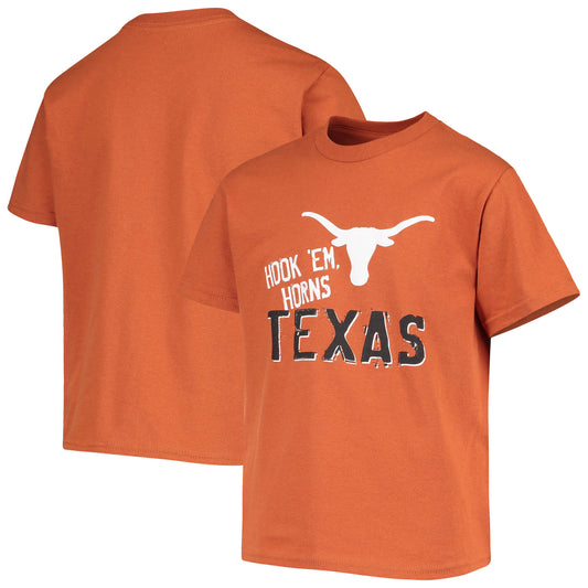 Youth Champion Texas Orange Texas Longhorns Team Chant T-Shirt