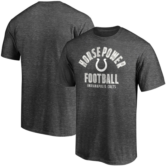 Men's Fanatics Heathered Charcoal Indianapolis Colts Hometown Horsepower T-Shirt