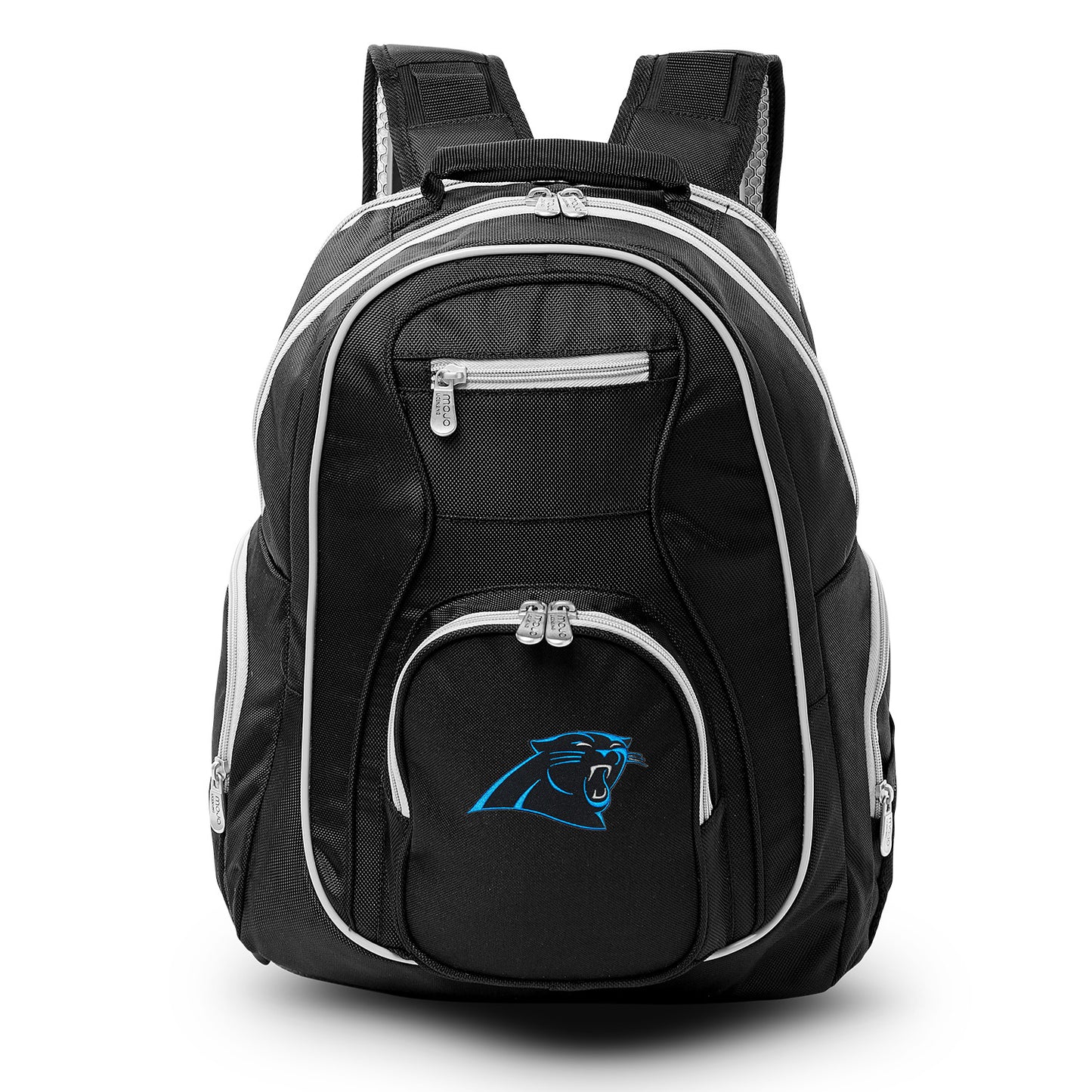 MOJO Black/Gray Carolina Panthers Premium Color Trim Backpack