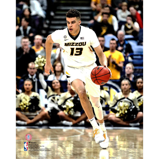 Michael Porter Jr. Missouri Tigers Unsigned White Jersey Dribbling Photograph