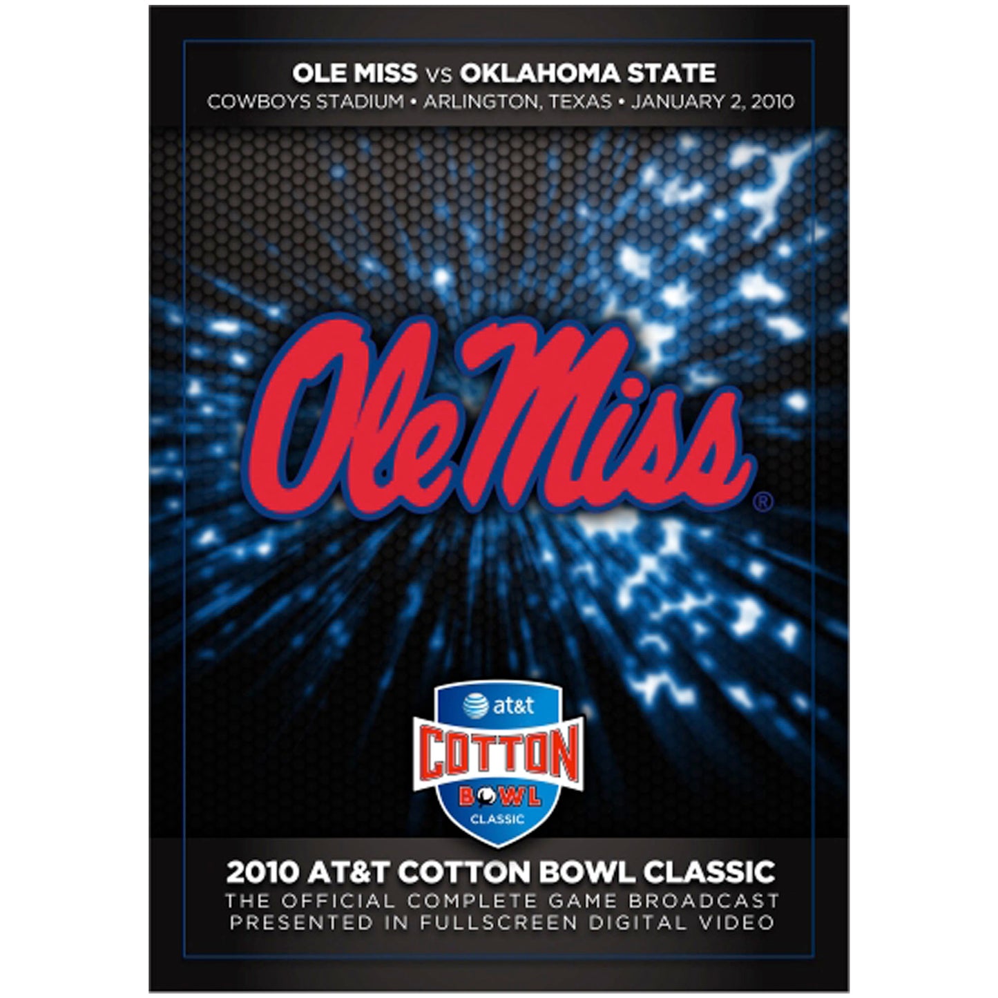 Ole Miss Rebels 2010 Cotton Bowl Champions Official Game DVD