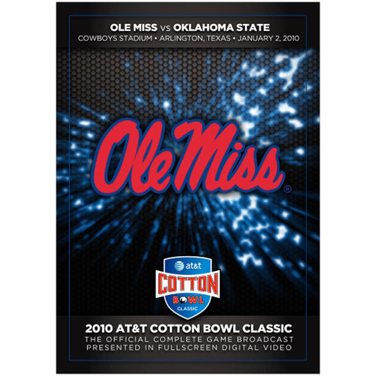 Ole Miss Rebels 2010 Cotton Bowl Champions Official Game DVD